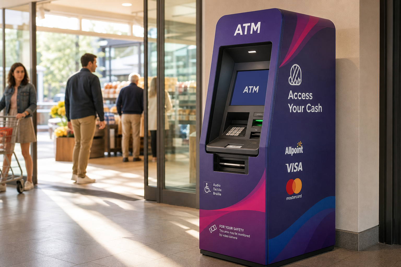 atm in restaurant