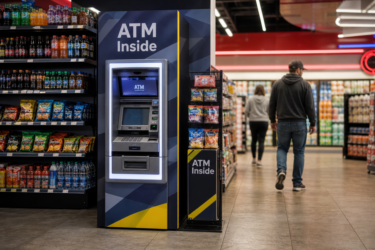 atm inside in store